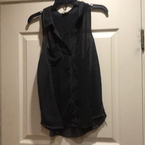 We the free sleeveless sheer blouse